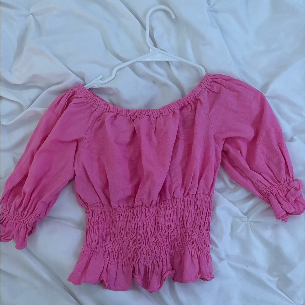 Pink Ruffle Top - Picture 2 of 2
